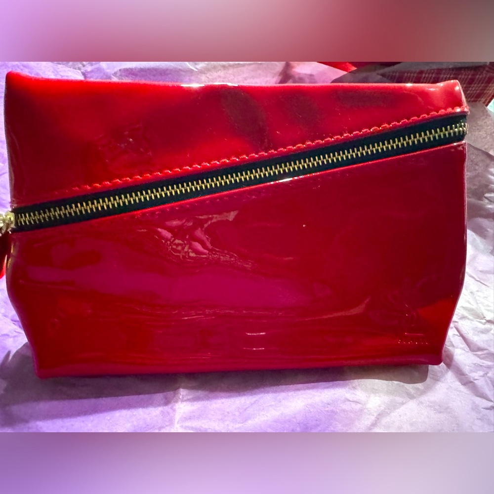 NEW YSL Beaute SHINY Zipper Pouch
